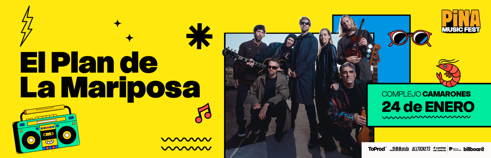 EL PLAN DE LA MARIPOSA - PINA MUSIC FEST